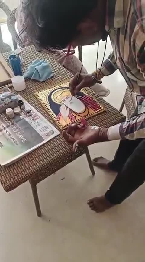 Hand finishing work - Raadhaye Arts