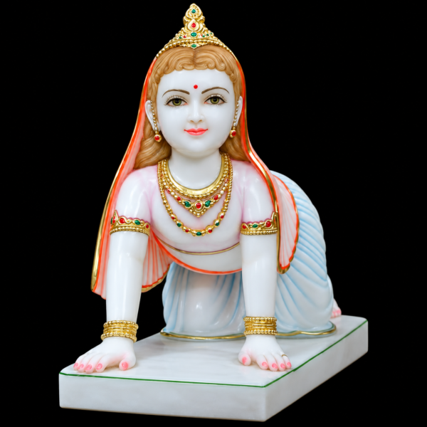 Barsana Darshan Radha Rani Marble Murti