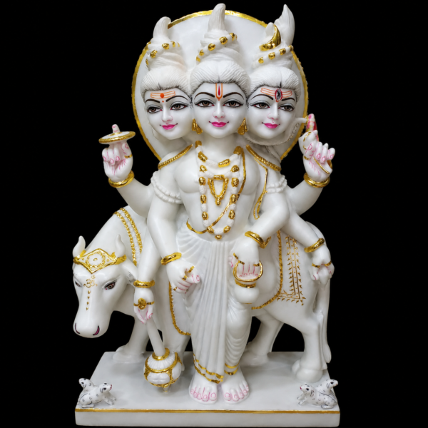 Dattaguru Dattatreya Marble Murti