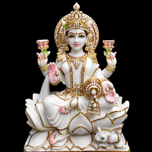 Dhan Lakshmi Maa Lakshmi Marble Murti