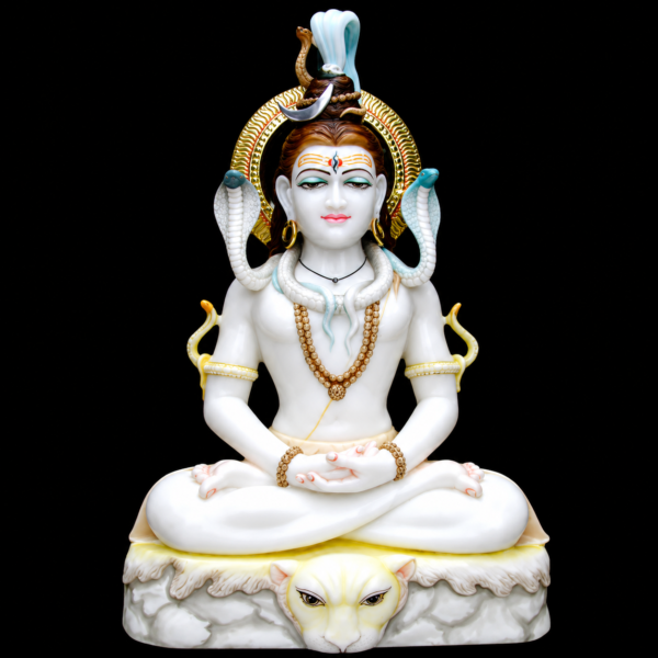 Dhyan Mudra Shiv Marble Murti