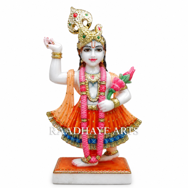 Divine Giriraj Bhagwan Marble Murti