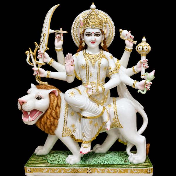 Durga Maa Maa Durga Marble Murti