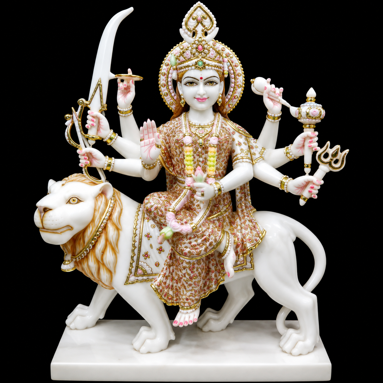 Jagadamba Maa Durga Marble Murti