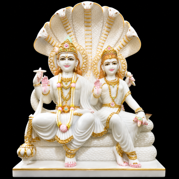 Lakshmi Narayan Divine Harmony Marble Murti