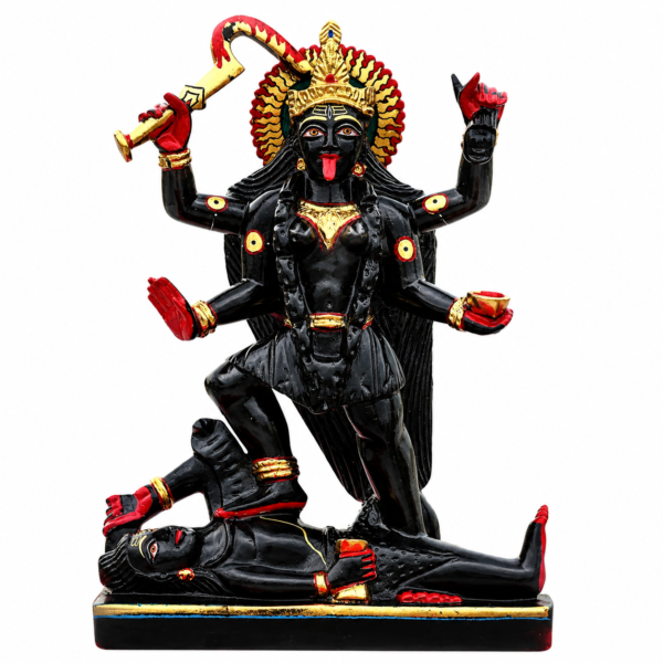 Maa Kali Ji with Shiv Black Marble Murti