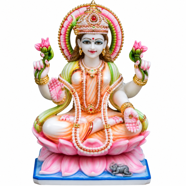 Kamala Lakshmi Maa Lakshmi Marble Murti