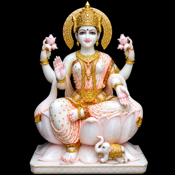 Mahalakshmi Maa Lakshmi Marble Murti