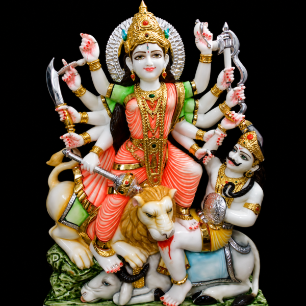 Mahishasura Mardini Maa Durga Marble Murti