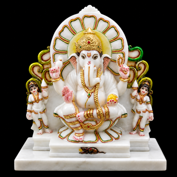 Modak Priya Ganesh Ji Marble Murti