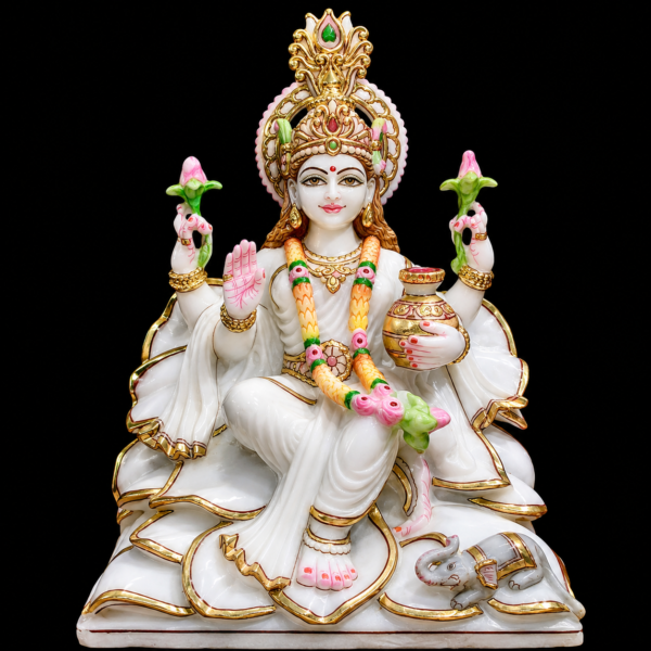 Padma Lakshmi Maa Lakshmi Marble Murti