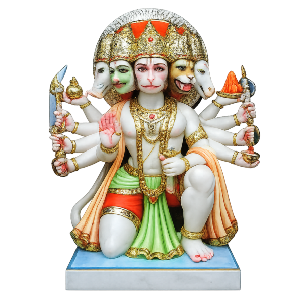 Panchmukhi Hanuman Ji Marble Murti