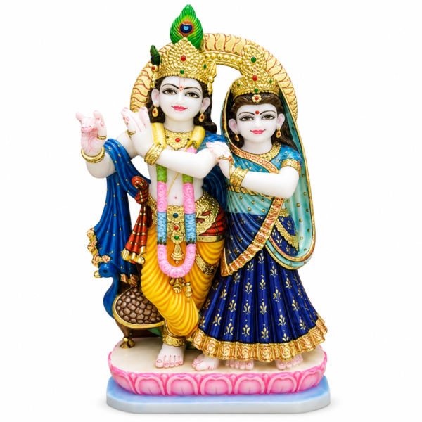 Jugal Jodi Radha Krishna Marble Murti