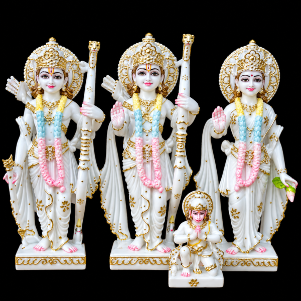 Raghukul Darbar Ram Darbar Marble Murti
