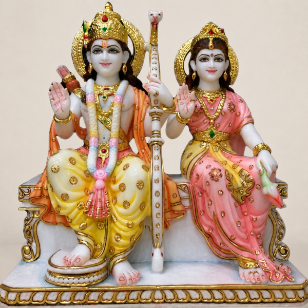 Raghunandan Sita Ram Sita Marble Murti