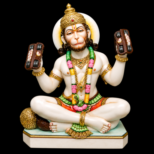Ram Bhakt Hanuman Ji Marble Murti