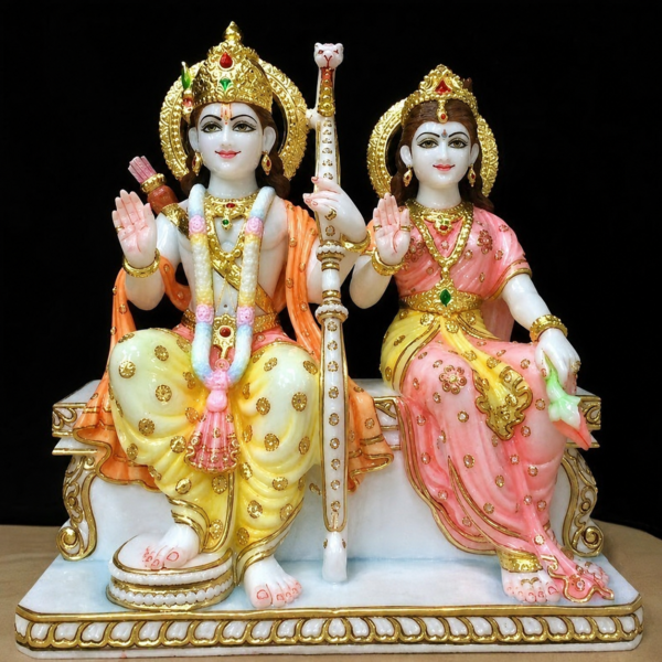 Ram Sita Prem Marble Murti