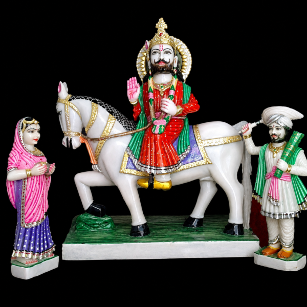 Ramdev Ji Bhakti Marble Murti