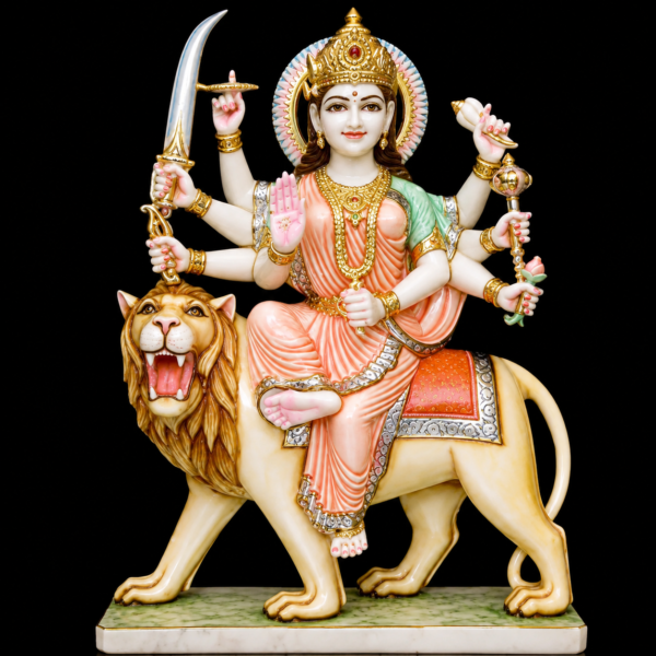 Sherawali Mata Maa Durga Marble Murti