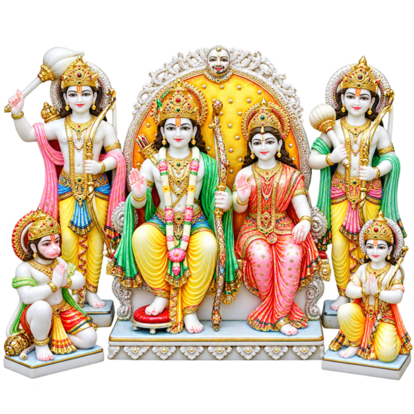 Shri Ram Darbar Marble Murti
