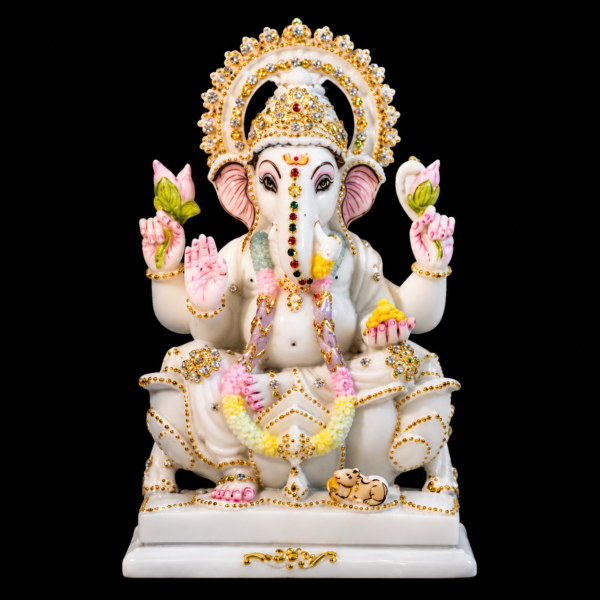 Shubh Aarambh Ganesh Ji Marble Murti