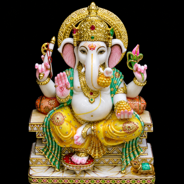 Shubha Ganesh Marble Murti