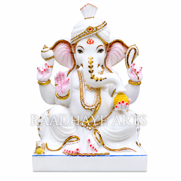 Gajanana Ganesh Ji Marble Murti