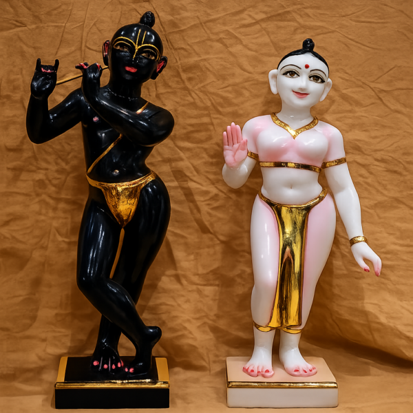 Shyam Sundar & Radha Marble Idol Set