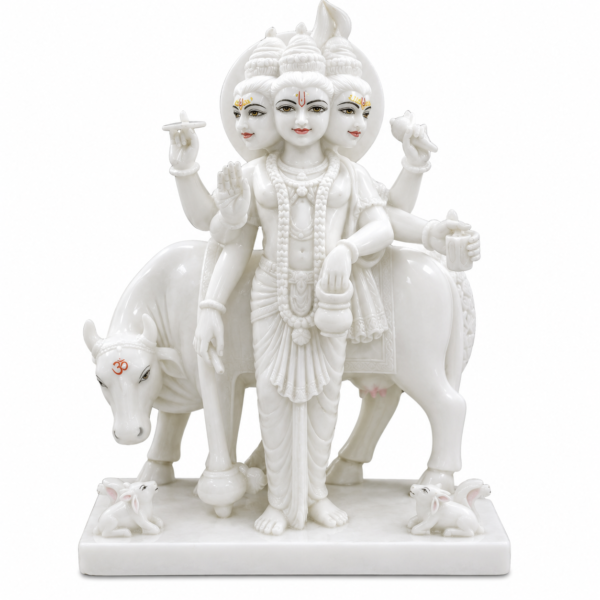 Datta Darshan Dattatreya Marble Murti