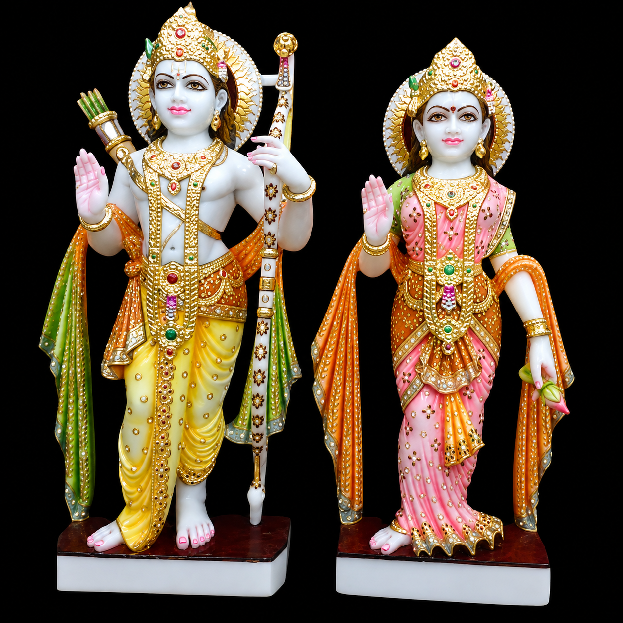 Shri Ram Sita Marble Murti