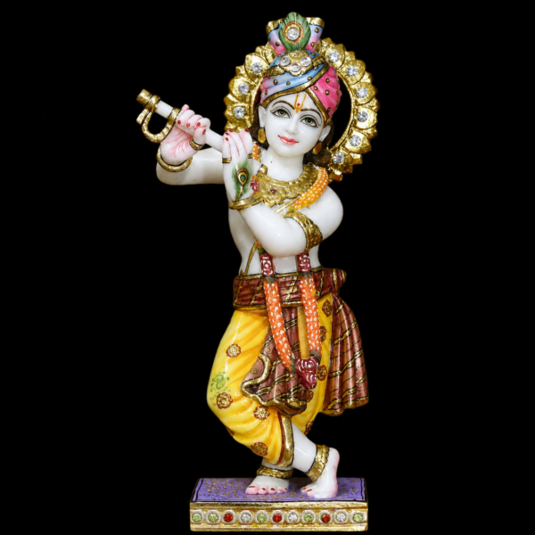 Bansuri Dhun Krishna Ji Marble Murti